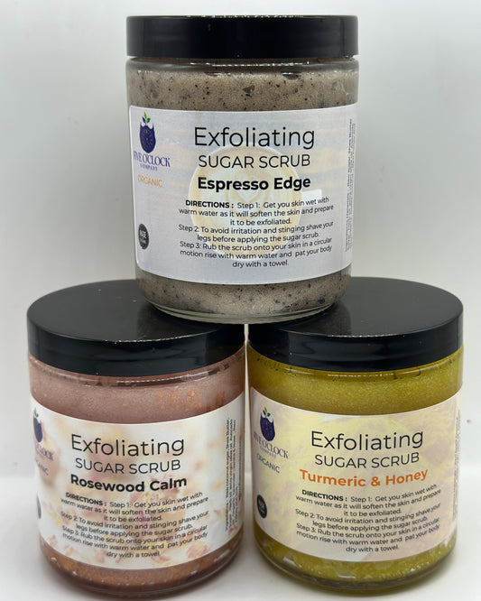 Five O’Clock Co.’s Exfoliating Sugar Scrubs
